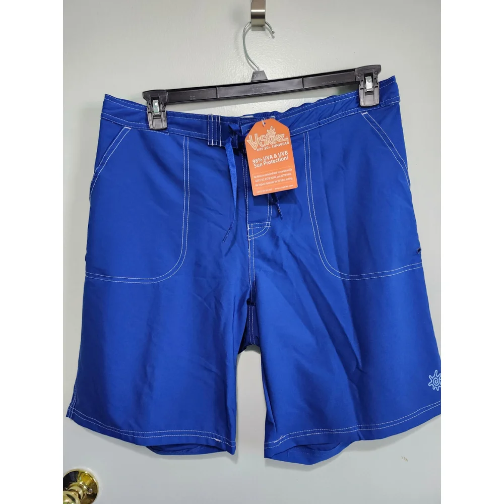 Men's UV Skinz Swim Trunks XL Blue